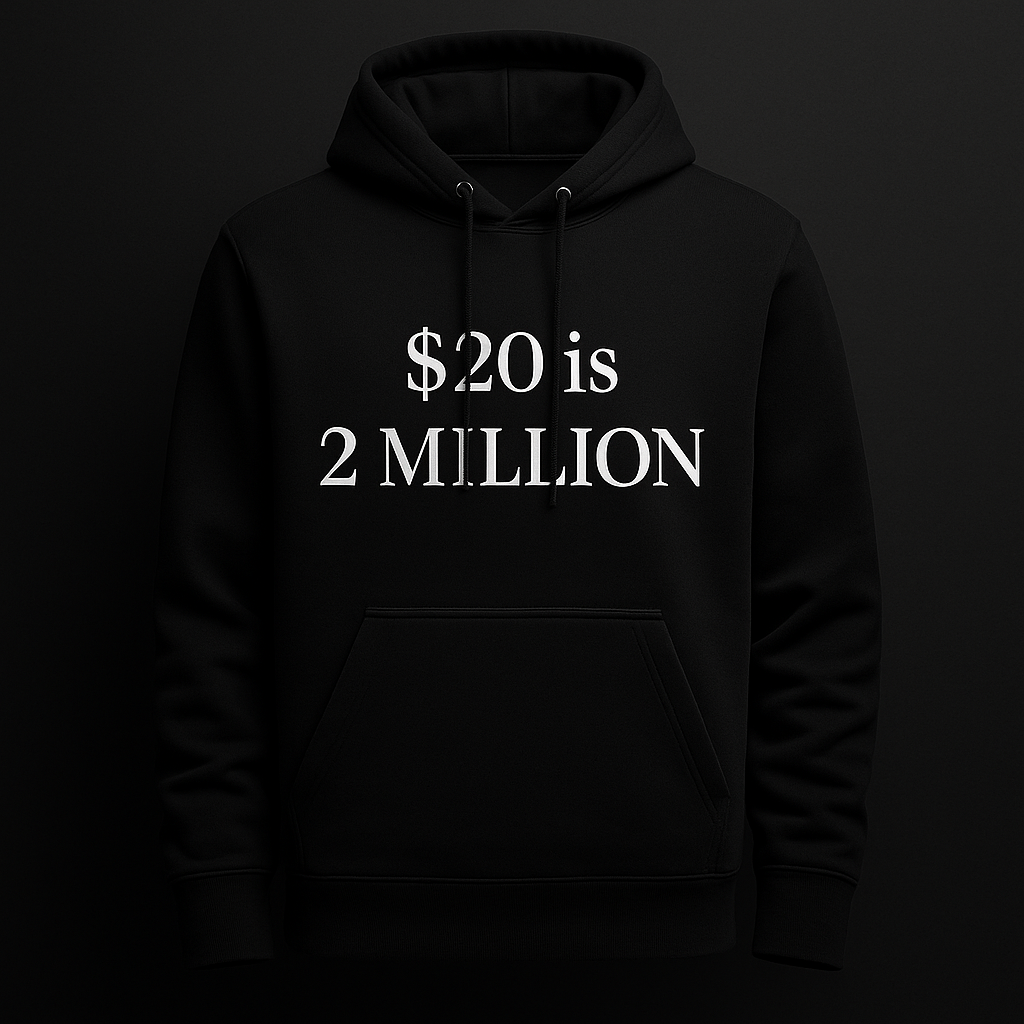 $20 Is 2 Million Hoodie
